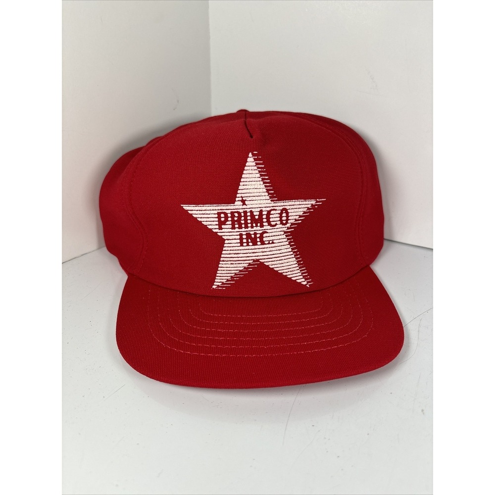 Vintage Primco Inc‎ Snapback Hat Foam Rope Advertising Construction Red